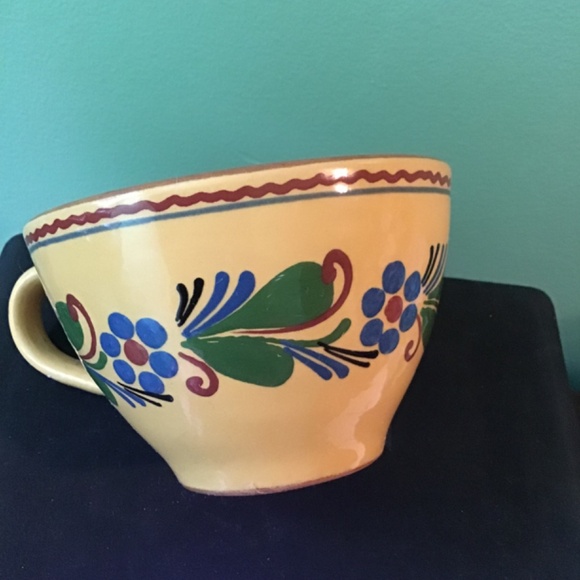 Vintage Henriot Quimper Handprinted French Deco Cup - Picture 2 of 4